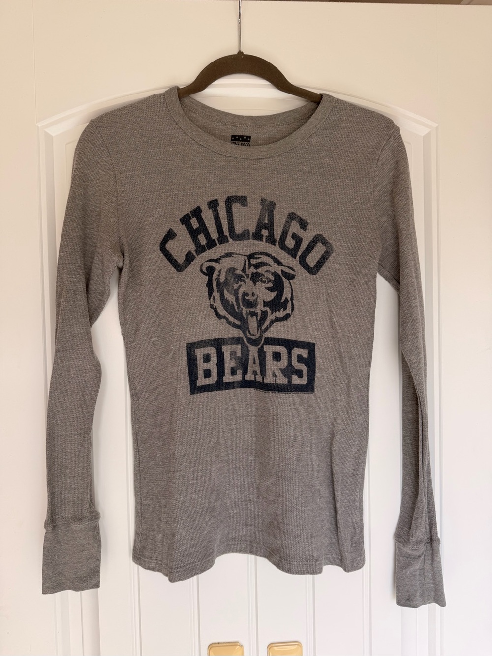 Junk Food Clothing Gray Chicago Bears Long-Sleeve Tee
